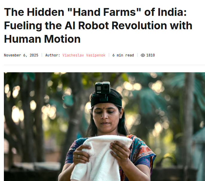 India Workers Train Humanoid Robots